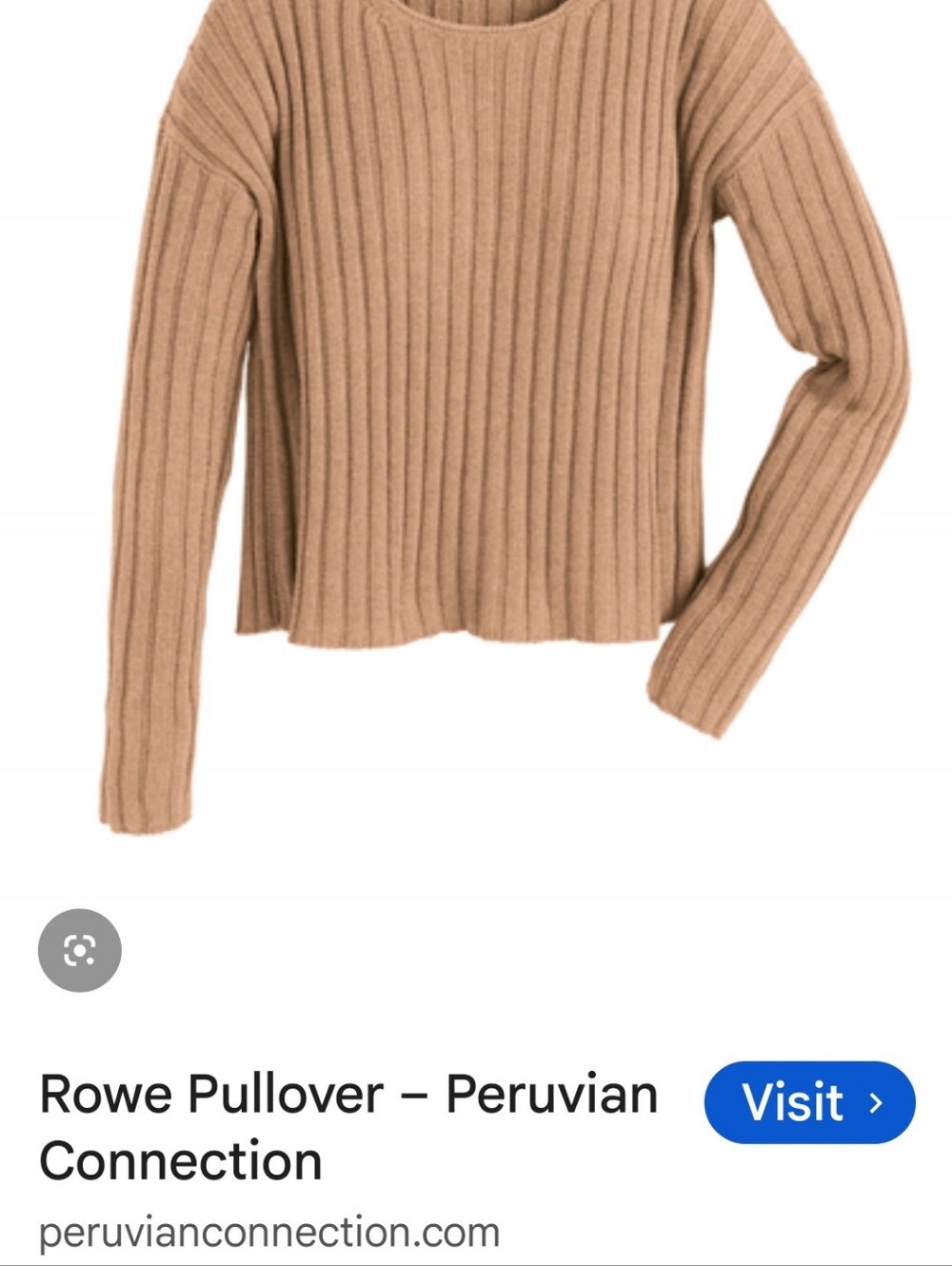 Peruvian Connection Rowe Crewneck Sweater in Burnt Orange